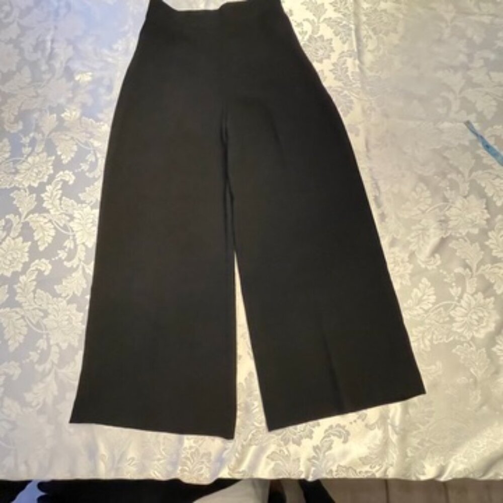 Black wide leg pants size S from Zara